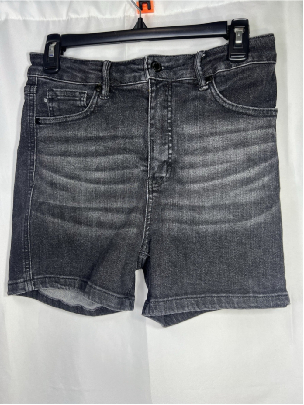 Judy Blue Women’s High Waist Tummy Control Jean Shorts Size L Black Stretch